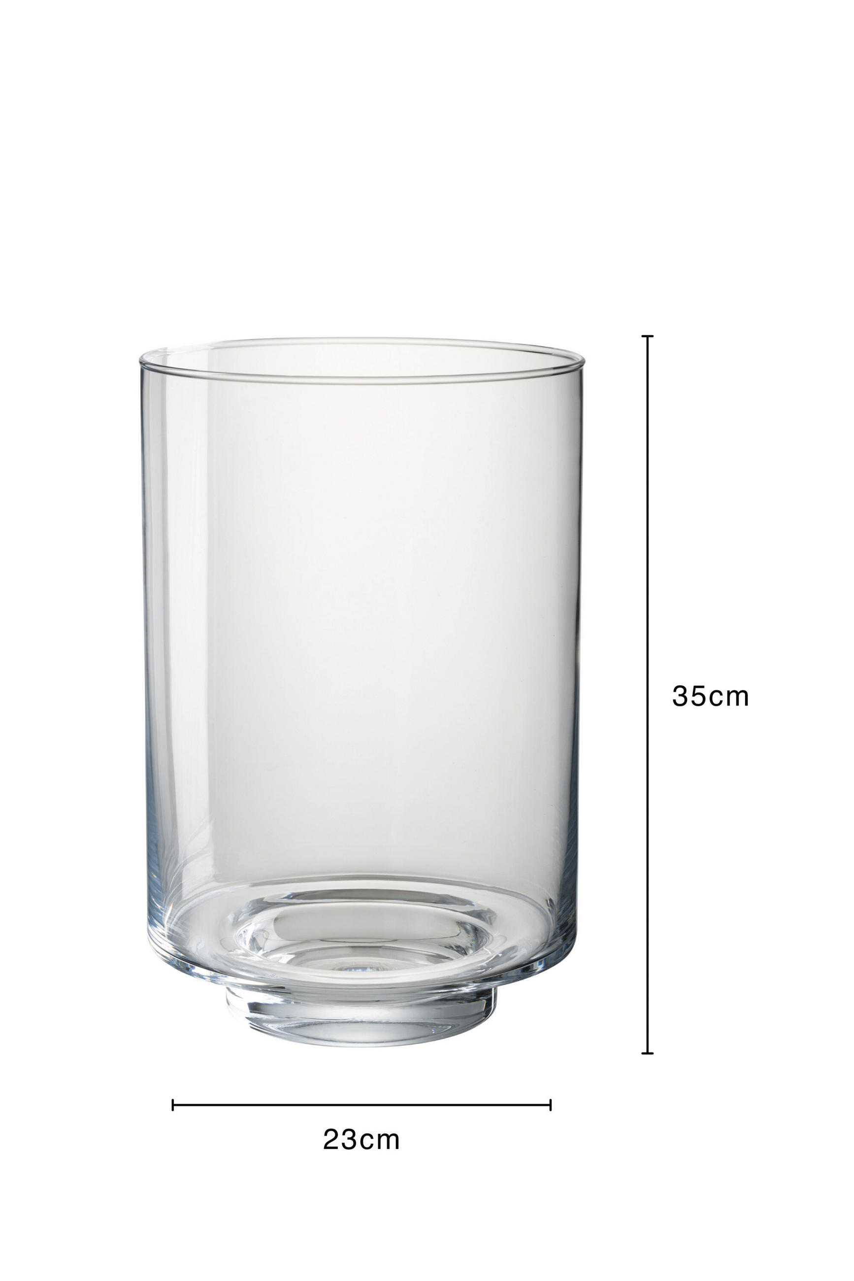 KERZENHALTER LAURA - Glas - Transparant - L - Transparent, Glas (23/35cm) - J-Line