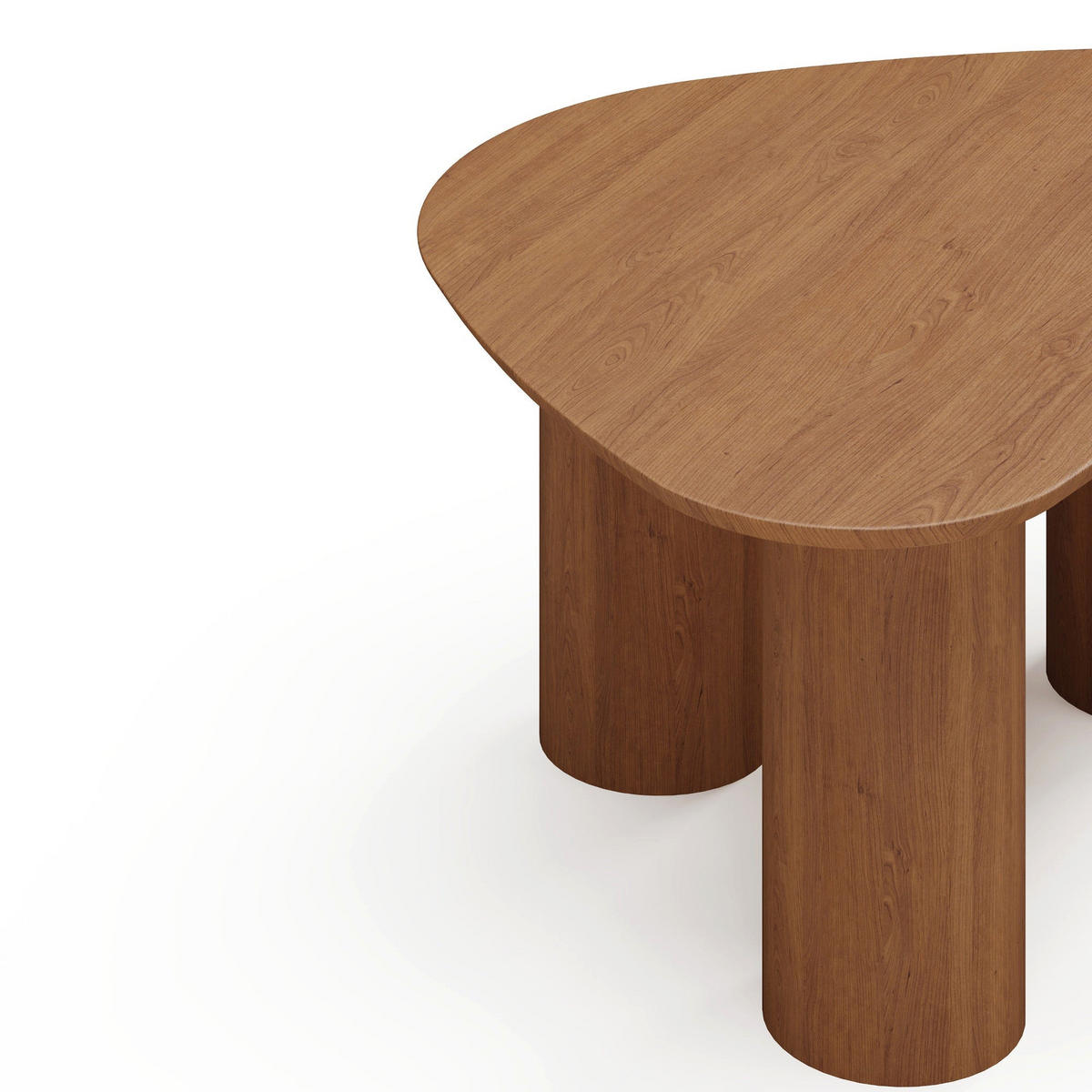 COUCHTISCH Sperrholz Nussbaum 80cm - Braun, Holz (55/80/35cm) - Sia Home