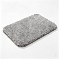 DUSCHMATTE – 40 x 60 cm – Dunkelgrau - Grau, Textil (23/23cm)