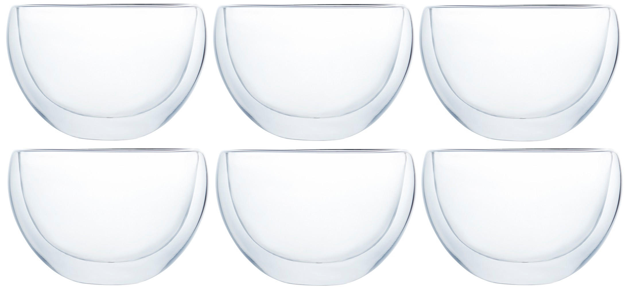 CAPPUCINO GLÄSER-SET Klasique 6-Teilig - Transparent, Glas/Kunststoff