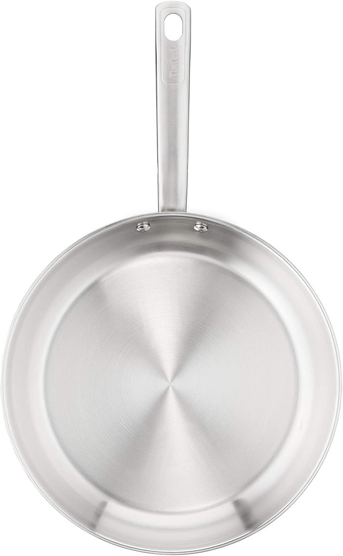 BRATPFANNE Virtuoso E49206 Silber 28cm - Silberfarben, Metall (31/31/7cm) - Tefal