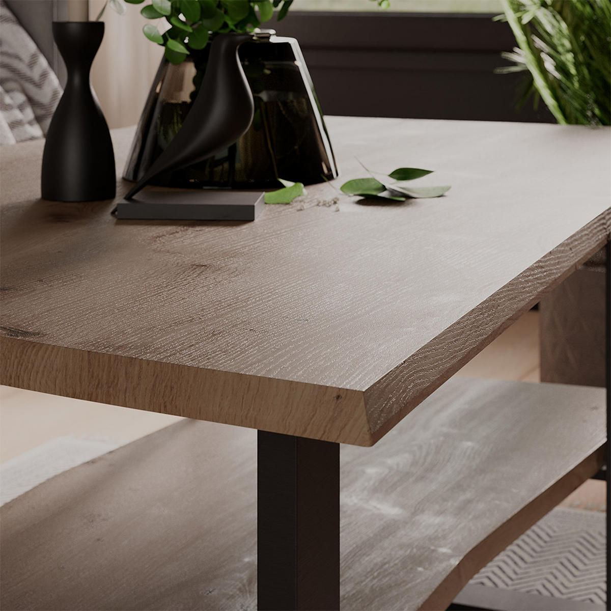 KONFERENČNÍ STŮL Yan Artisan - světle šedá, kompozitní dřevo (60/100/40cm) - Vicco