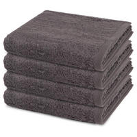 HANDTUCH Premium 4er-Set - Dunkelgrau, Textil (50/100cm) - Ross