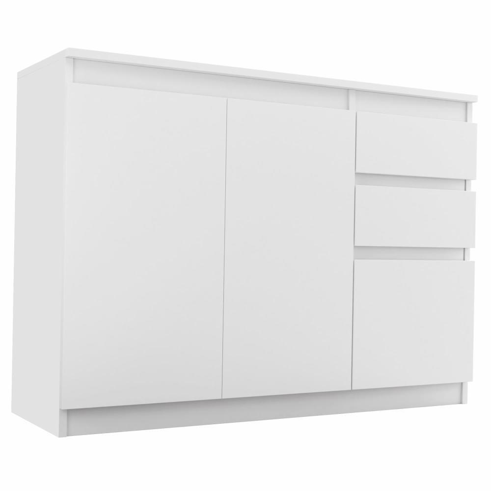KOMMODE Anthony 3D2S 112/35/82 weiß - Weiß, Holzwerkstoff (112/82/35cm) - Beautysofa