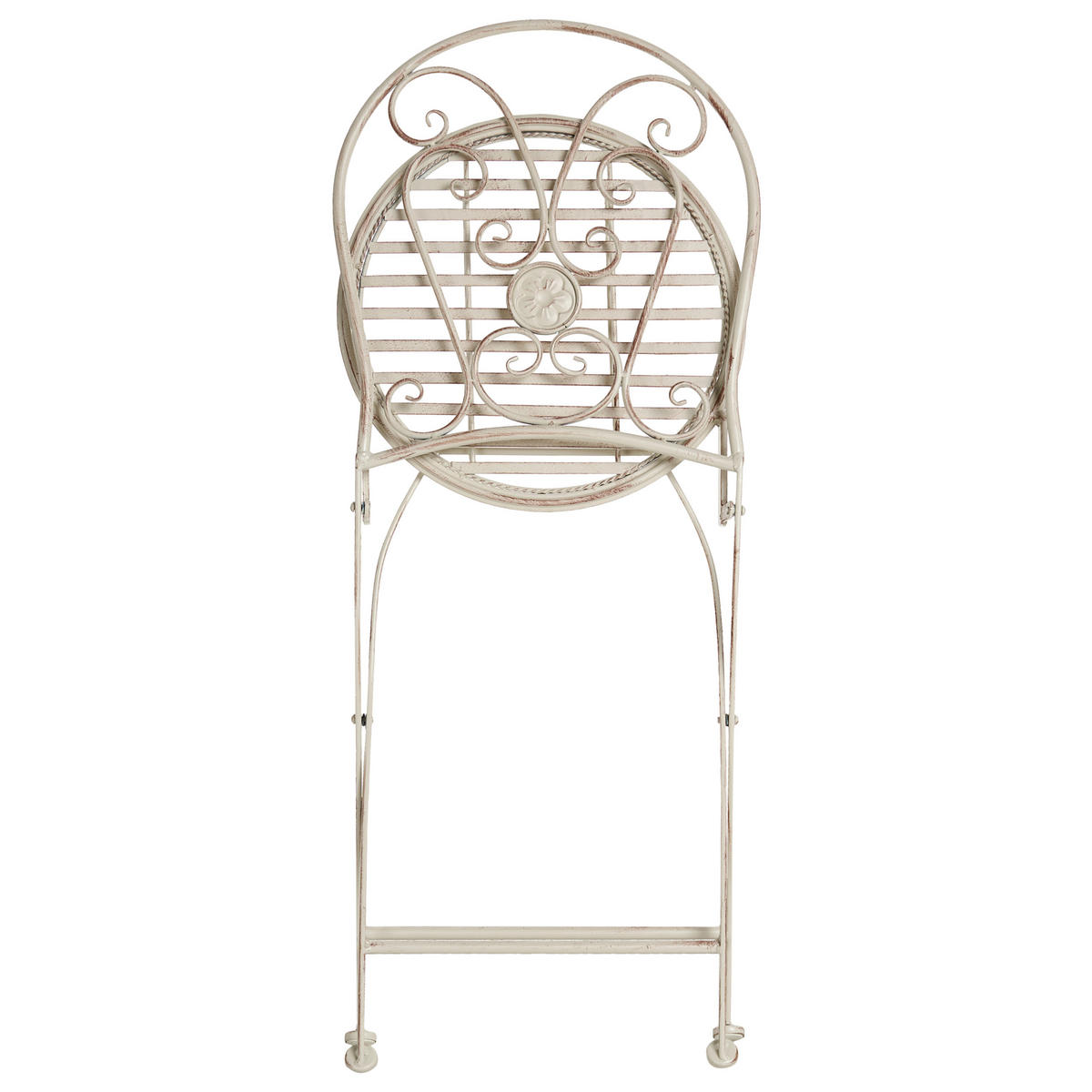 GARTENSTUHL 2er-Set Hellbeige Coggia - Beige, Metall (40/95/47cm) - Beliani