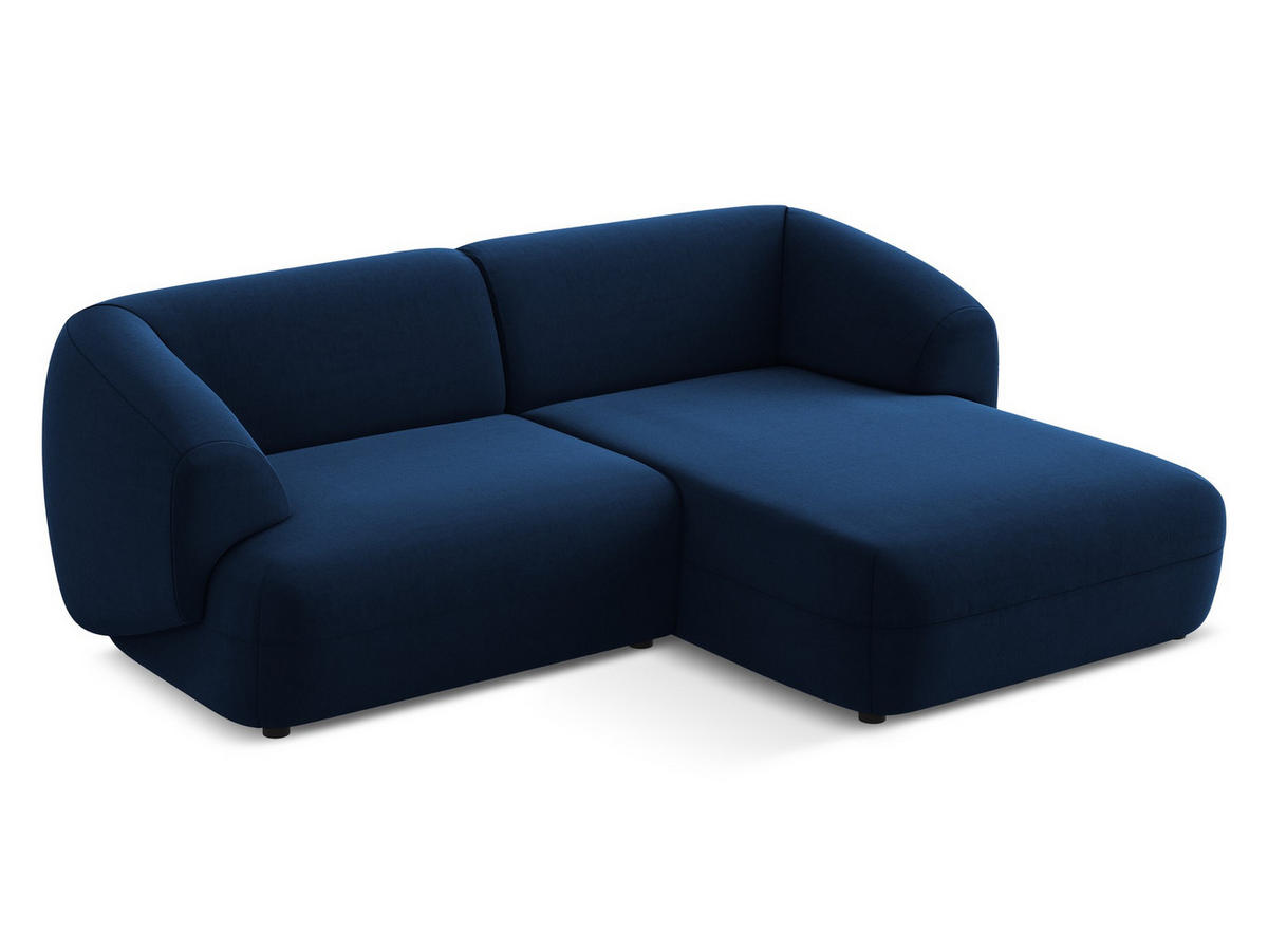 WOHNLANDSCHAFT Samt Stoff Rot - Bordeaux/Rot, Kunststoff/Textil (398/82/185cm) - Makamii