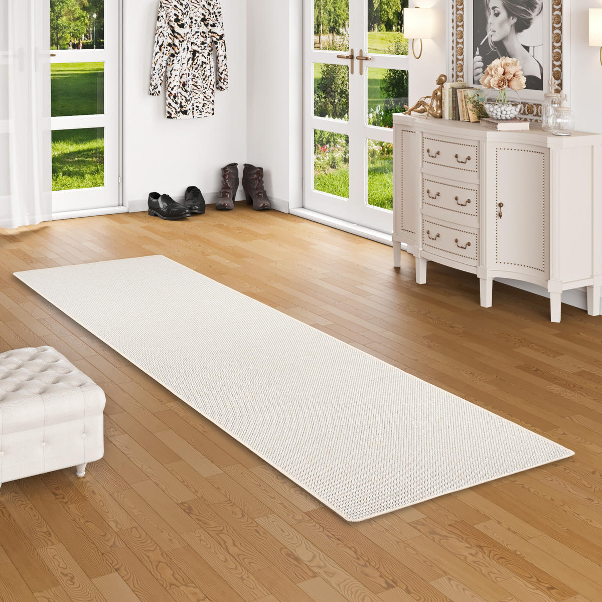 LÄUFER TEPPICH BENTZON FLACHGEWEBE - Sandfarben, Textil (80/160cm) - Snapstyle