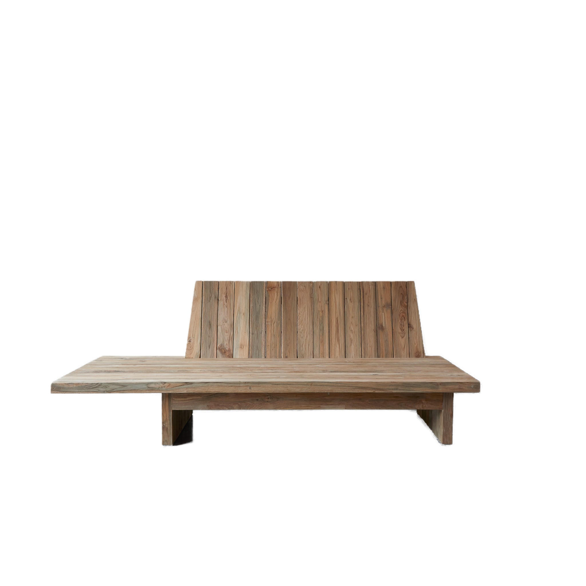 BANK Joaquin Natur aus Teak - Naturfarben, Holz (200/76/100cm) - Tikamoon