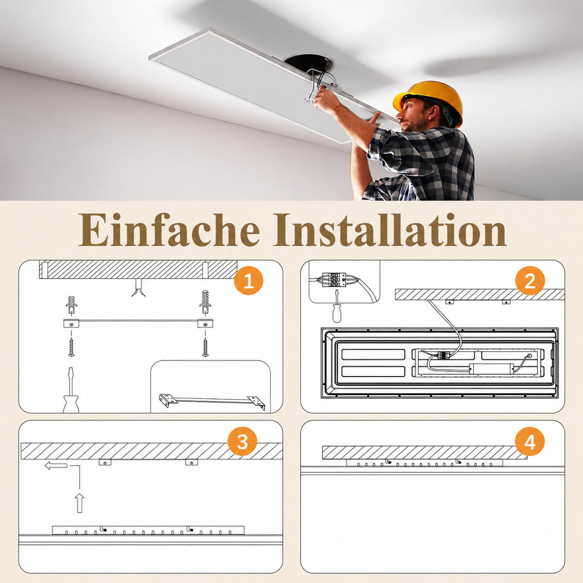 LED DECKENLEUCHTE Ixmar 100/25/5 cm - Weiß, Kunststoff/Metall (100/25/5cm) - ZMH