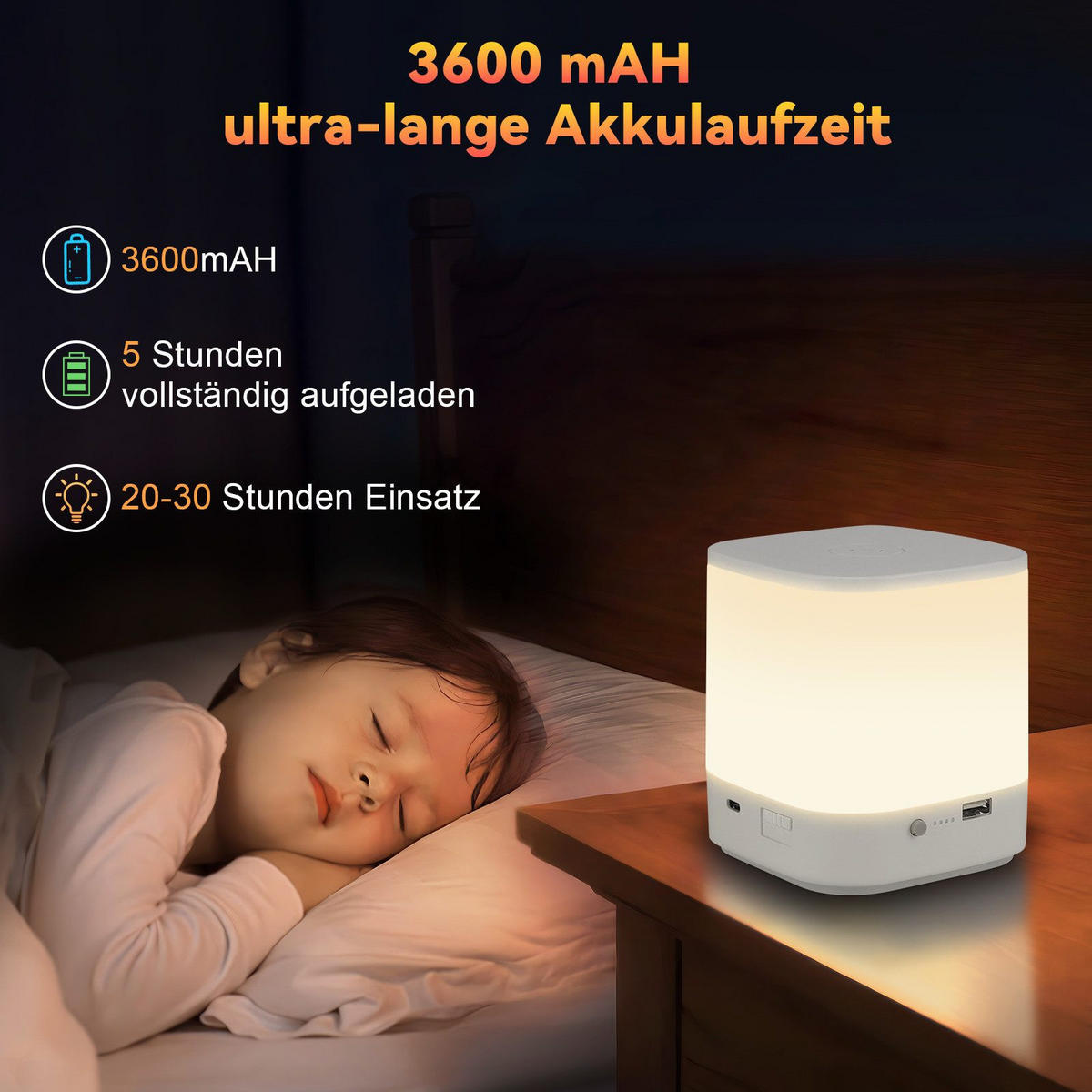 STOLNÍ lampa Abelmann LED 9,8/9,8/11,5 cm - bílá, plast (9.8/9.8/11.5cm) - Nettlife