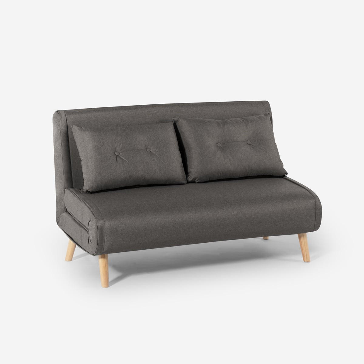 Pasmara Schlafsofa Grau 135x83x190 cm