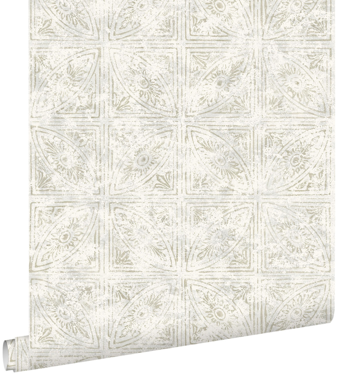 TAPETE Fliesenmuster 53 cm x 10.05 m - Beige, Papier (53/1000cm) - ESTAhome