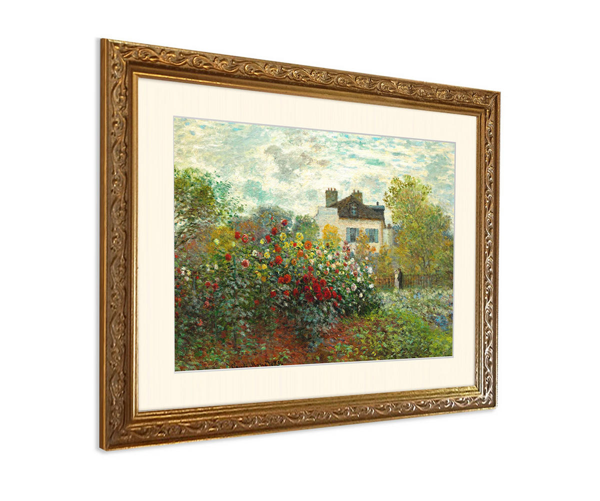 BILD gerahmt 63x53 cm Claude Monet "Mohnfeld bei Argenteuil" - Beige, Holz (63/53cm) - artissimo