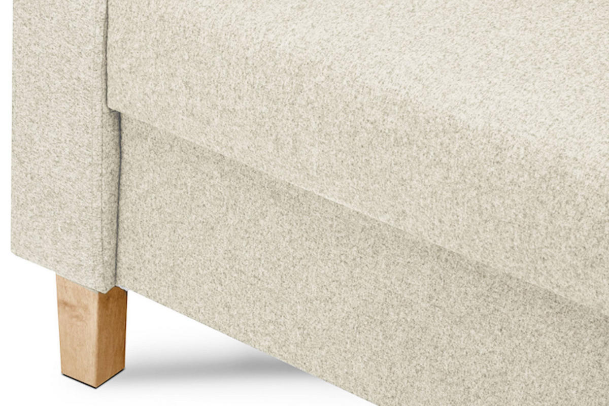 SESSEL ERISO mit Armlehnen und angenehmer Stoff zum Anfassen, Strukturstoff, beige - Beige/Braun, Textil (80/75/75cm) - KONSIMO®
