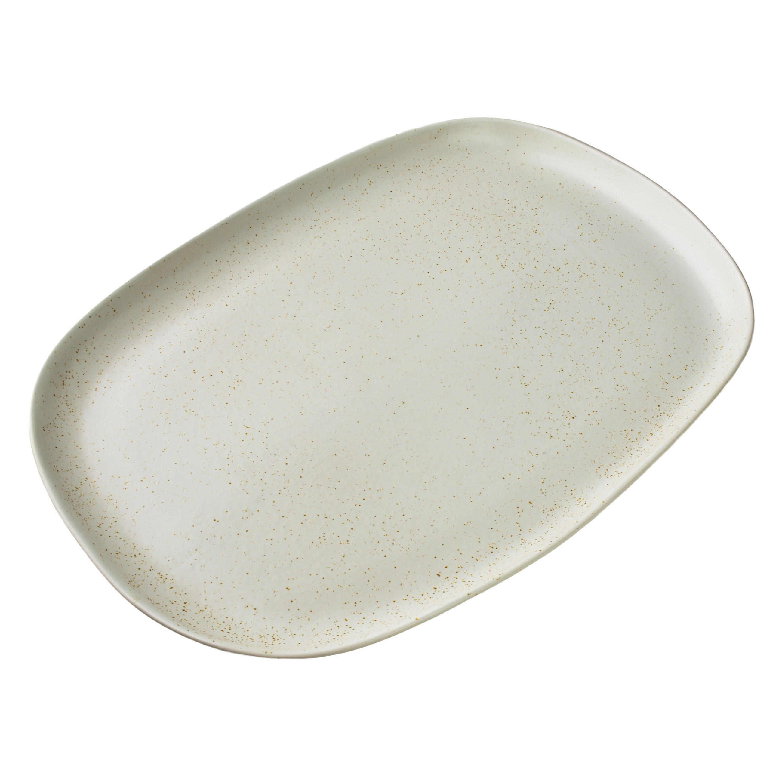 SERVIERPLATTE Basic Nature Creme 41x28x3 cm Keramik - Creme, Keramik (28/3/41cm) - Mondex