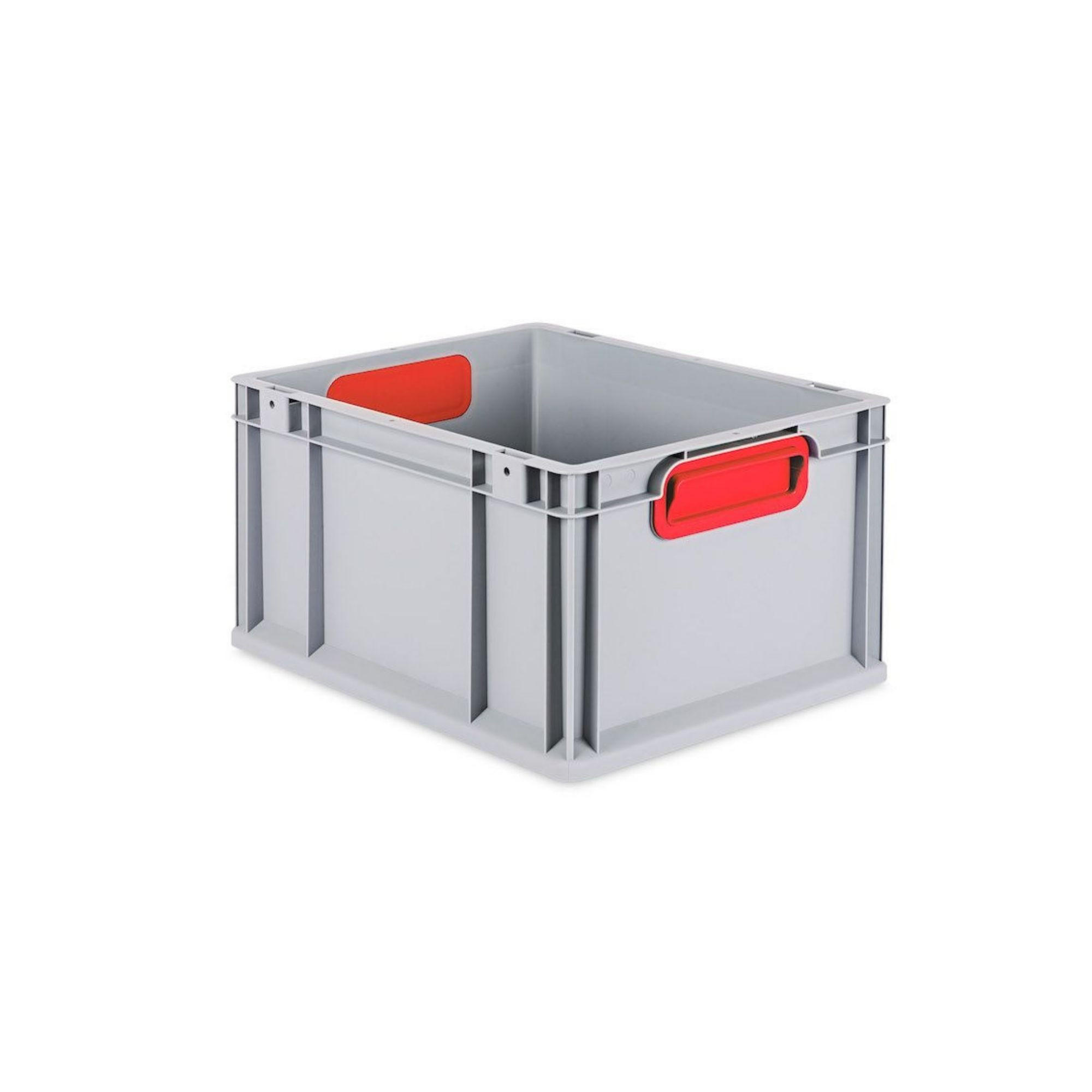 EUROBOX 8x Nextgen Color Mit Auflagedeckel 22x30x40cm Griffe Rot Geschlossen - Rot, Kunststoff (30/22/40cm) - PROREGAL