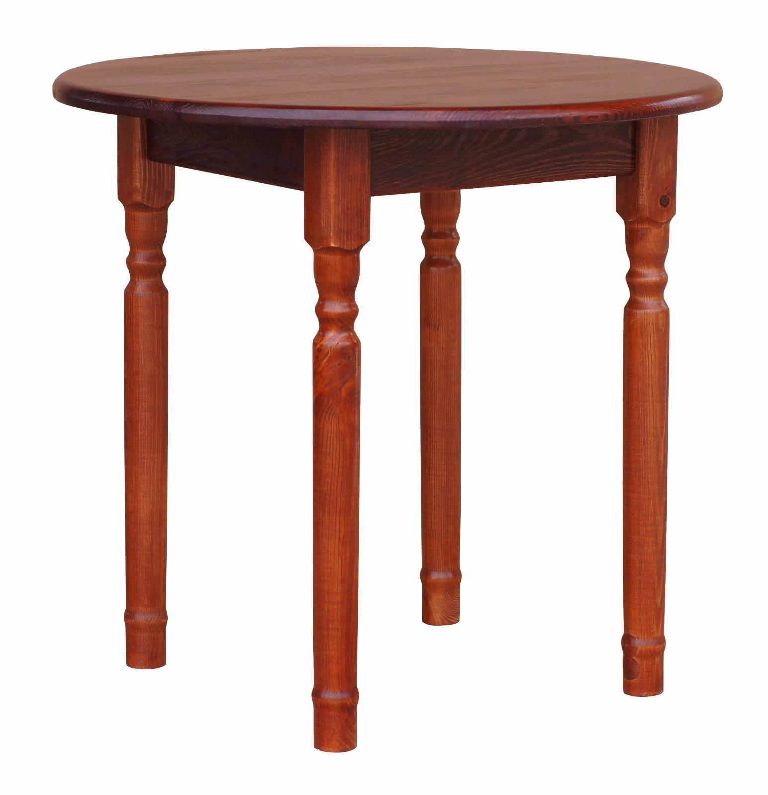 KOMA Esstisch KM959078 aus massivem Kiefernholz, Ø 90 cm, Calvados gebeizt - Braun, Holz (90/75/90cm) - Koma