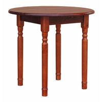 KOMA Esstisch KM959078 aus massivem Kiefernholz, Ø 90 cm, Calvados gebeizt - Braun, Holz (90/75/90cm) - Koma