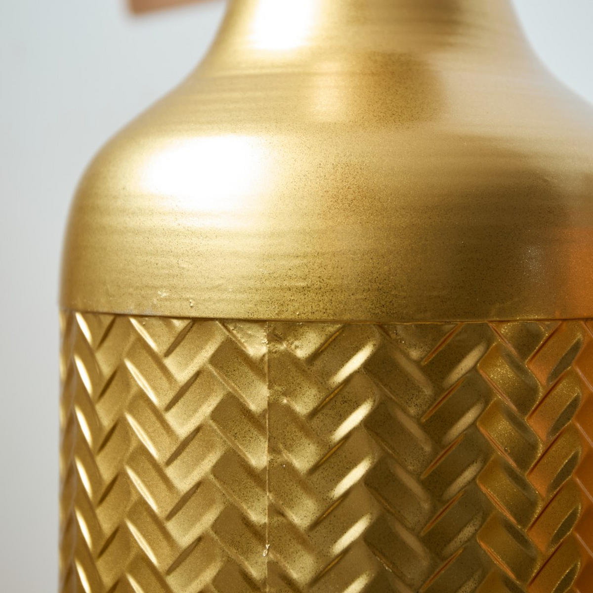 BODENVASE Metallvase,50/66/83 cm,3 tlg.Dekovase,Goldfarben - Goldfarben, Metall (83cm) - LVHOM