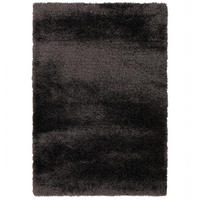 HOCHFLOR LANGFLOR SHAGGY TEPPICH GLOW - Anthrazit, Textil (80/150cm) - Pergamon
