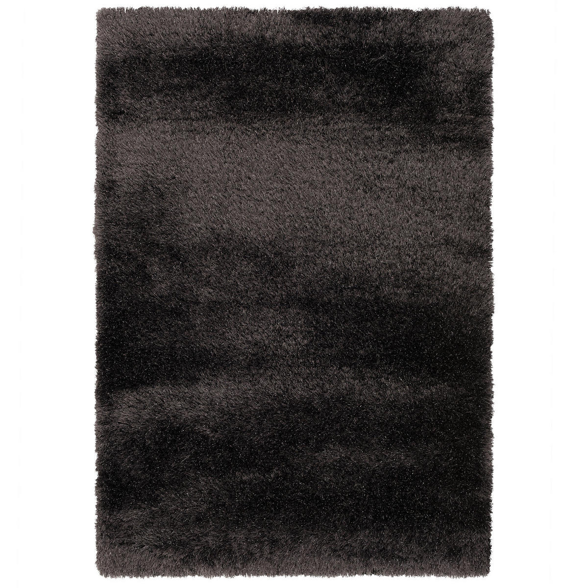 HOCHFLOR LANGFLOR SHAGGY TEPPICH GLOW - Anthrazit, Textil (80/150cm) - Pergamon