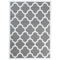 TEPPICH LUXURY Grau Marokkanisch Rauten 140/200 cm - Grau, Textil (140/200cm) - Tapiso