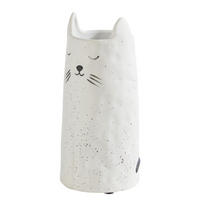 VASE Gato Katze 26 cm - Weiß, Keramik (20cm) - Butlers