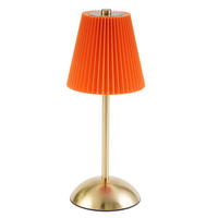 LED stolní lampa BROWN III 12/12/30 cm (sada 2 ks) - pomerančová, kov (12/12/30cm) - Nettlife