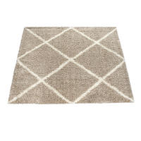 HOCHFLORTEPPICH 150/150 cm Kalmar 441 - Beige, Textil (150/150cm) - Paco Home