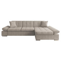 ECKSOFA Malwi, Seite: Rechts - Hellbraun, Holz/Textil (278/161cm) - MIRJAN24