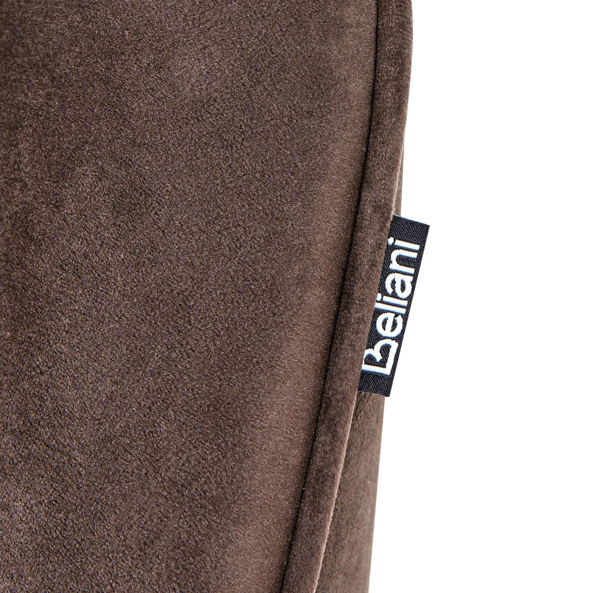 ESSZIMMERBANK 2-Sitzer Samtstoff Dunkelbraun Osby - Dunkelbraun, Textil (130/85/60cm) - Beliani