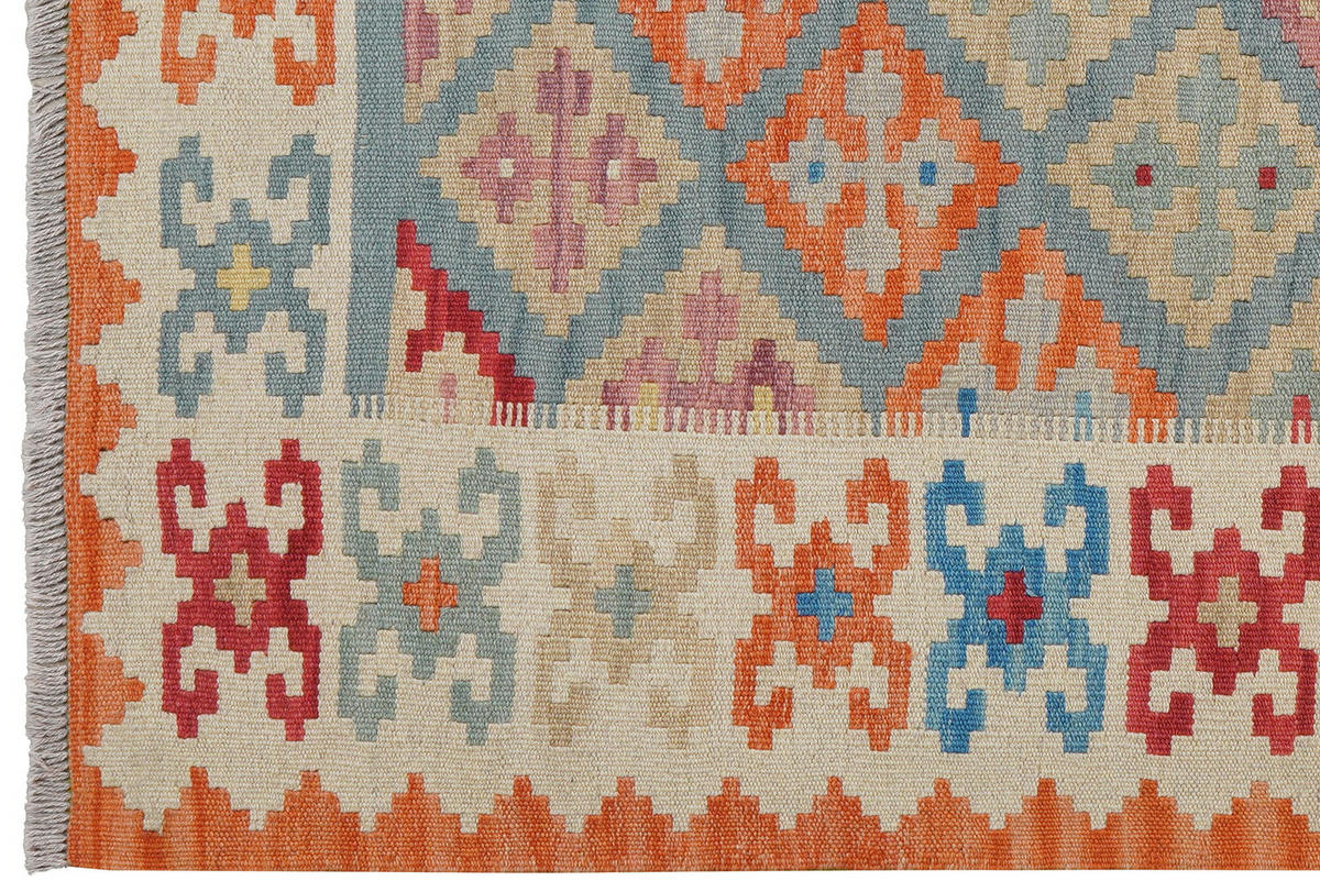 HANDWEBTEPPICH Kelim Gashgai Blau 174/121 cm Schurwolle - Blau, Textil (121/174cm) - Looma