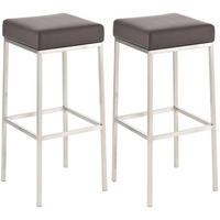 BARHOCKER Montreal 37x37x85 cm braun - Braun, Leder (37/85/37cm) - furnicato
