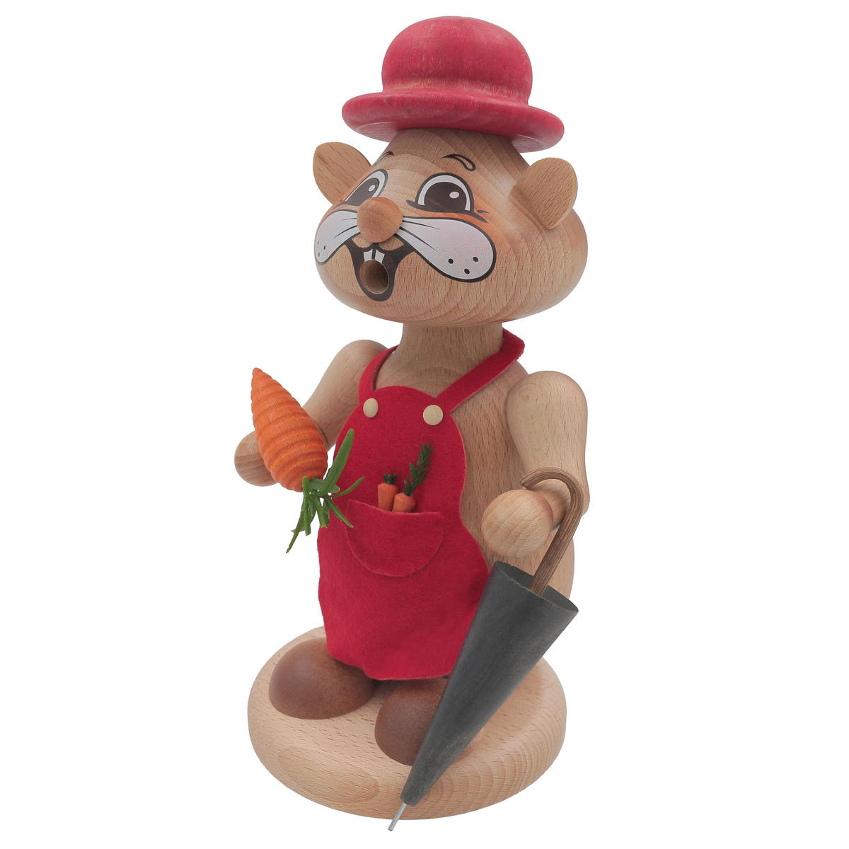 RAUCHFIGUR Hamster Wanderin 18 cm - Multicolor, Metall (12/18/0.1cm)