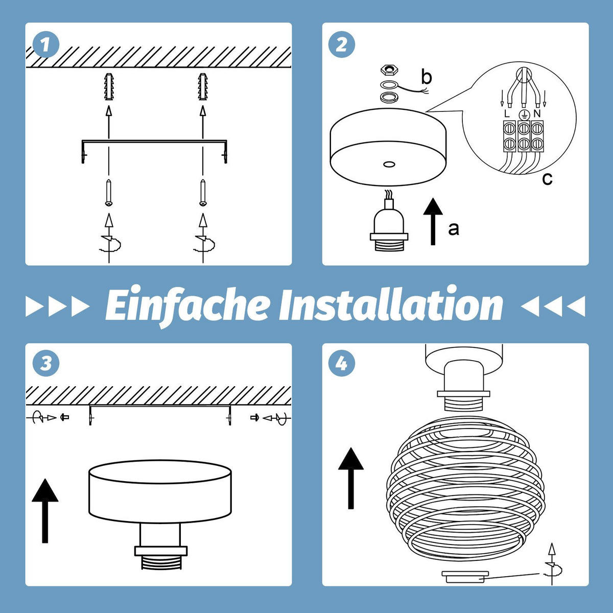 LED-DECKENLEUCHTE Theodor 16/16/16 cm - Schwarz, Metall (16/16/16cm) - Nettlife