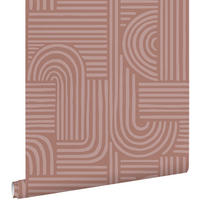 TAPETE 3D-Muster 50 x 900 cm - Braun, Papier (50/900cm) - ESTAhome