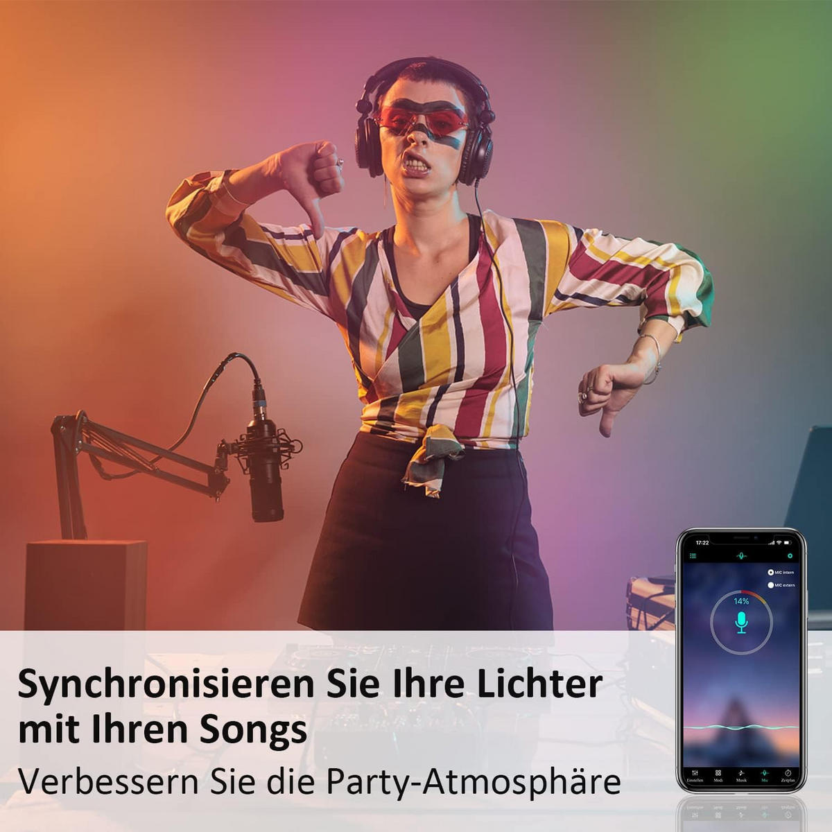 LED-STRIP Klythosg 20m - Multicolor, Kunststoff (20/20/20cm) - ZMH