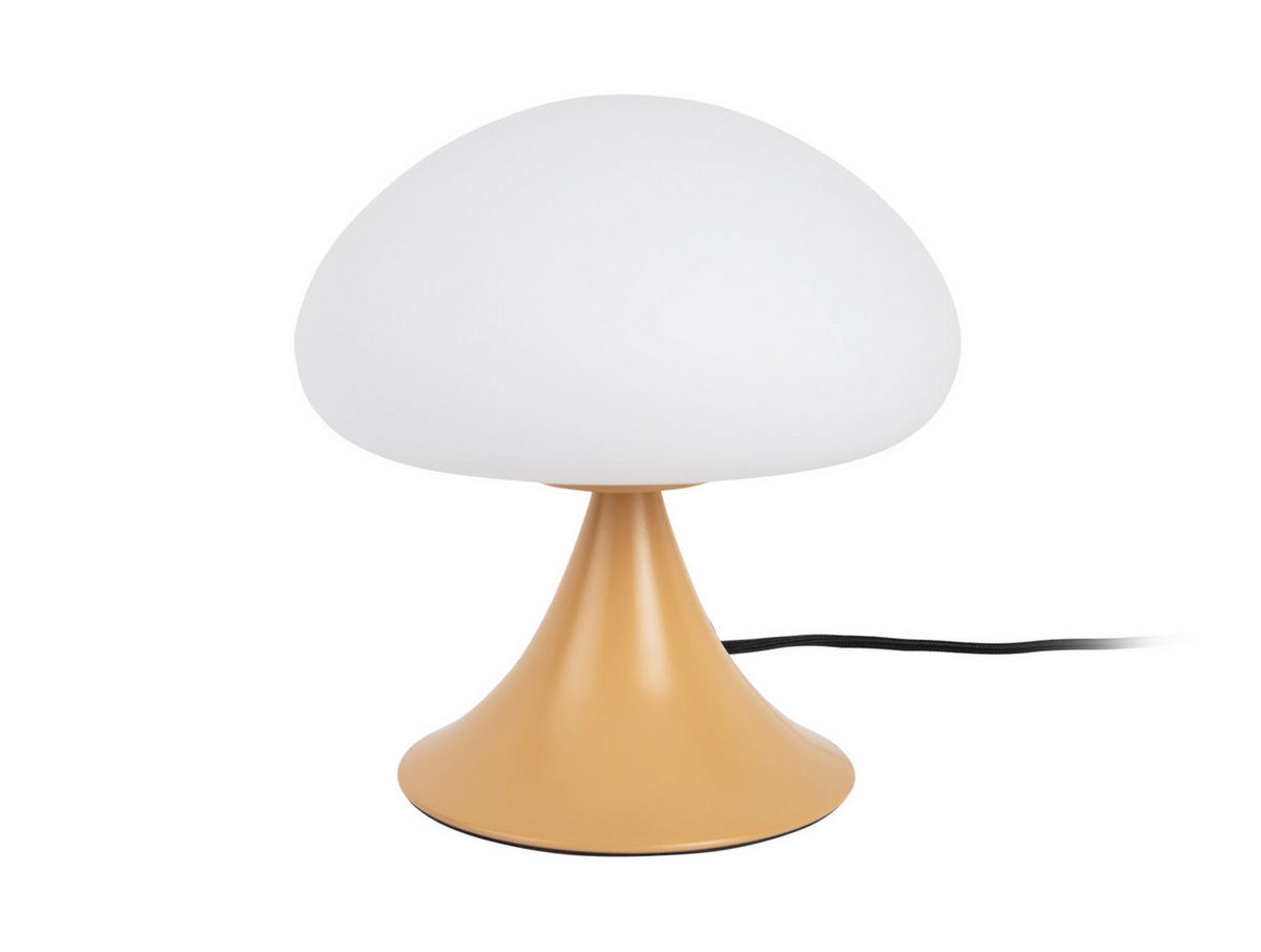 TISCHLAMPE Hongo 20/20/21 cm - Gelb, Glas (20/20/21cm) - Leitmotiv