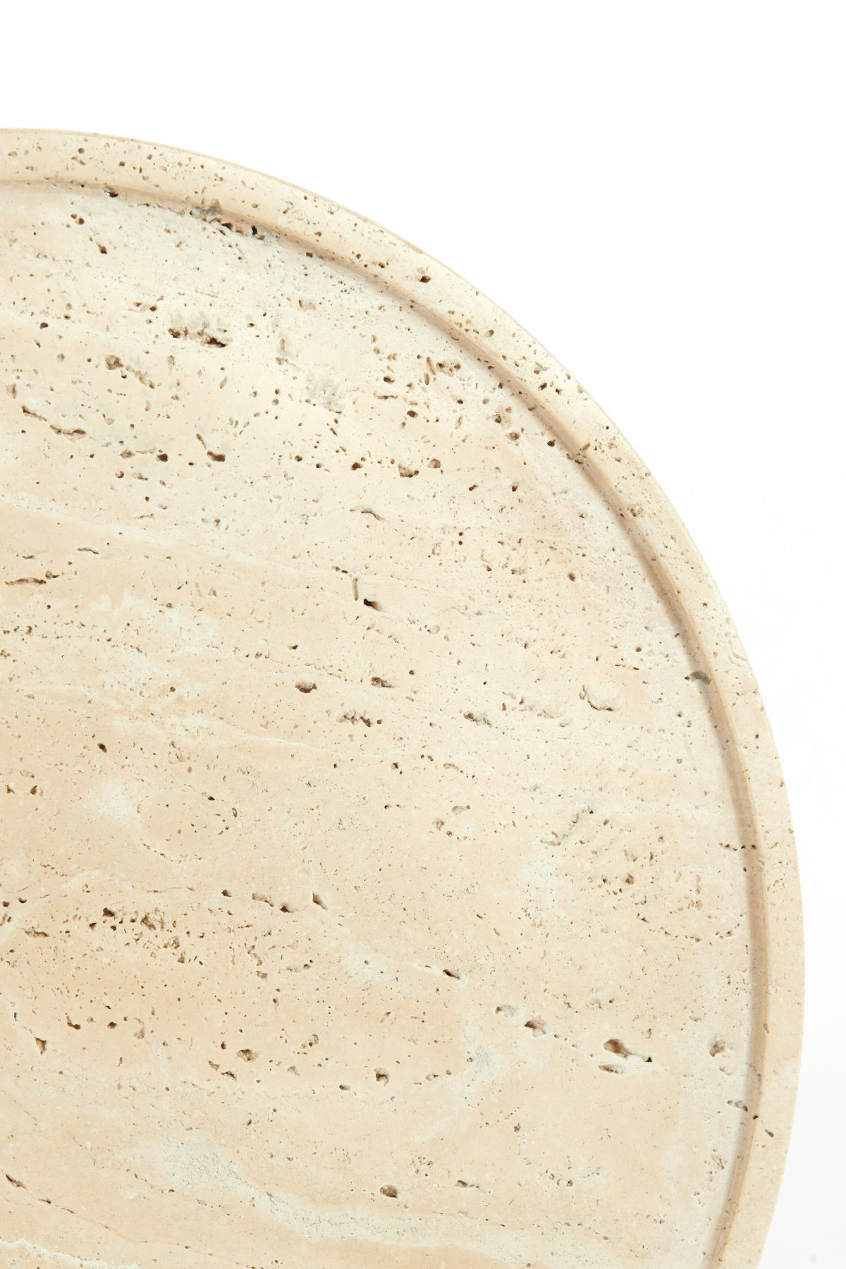 BEISTELLTISCH Civita Braun 37/37/49 cm - Braun, Stein (37/37/49cm) - Light & Living