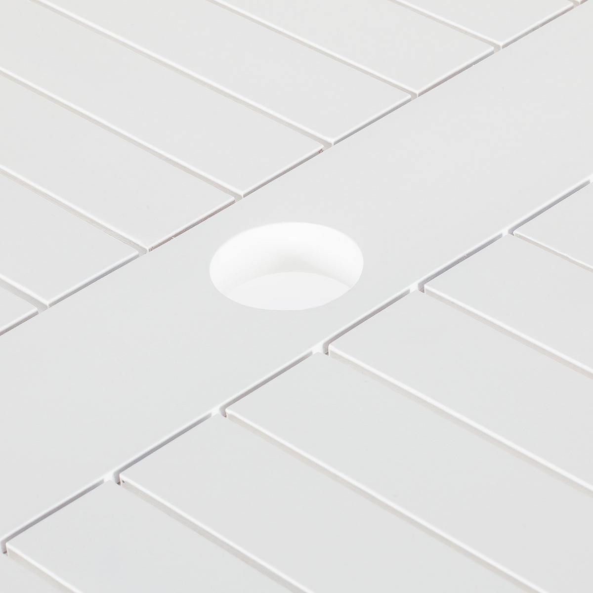 ESSTISCH - Akazie massiv - Weiß - Weiß, Holz (80/150/74cm) - home24