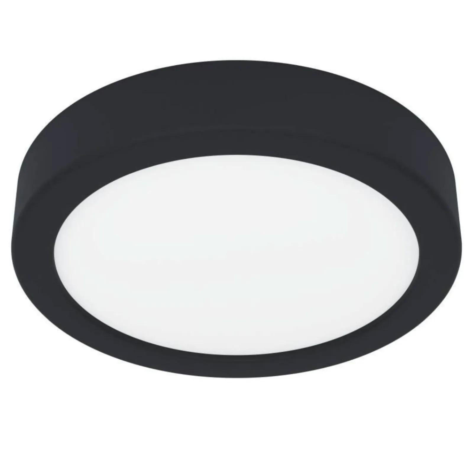 DECKENLEUCHTE FUEVA Schwarz - Schwarz/Weiß, Metall (8/8/2.8cm) - Eglo