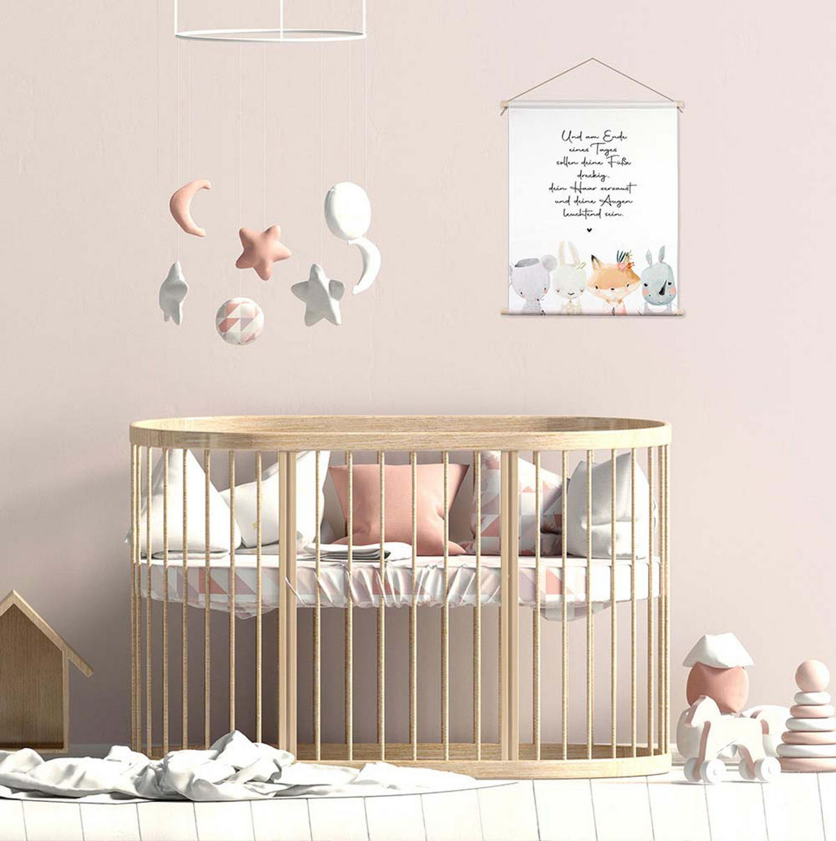 POSTER aus Stoff 40x50 cm Spruch Bild Kinderzimmer - Anthrazit, Textil (40/50/2cm) - artissimo