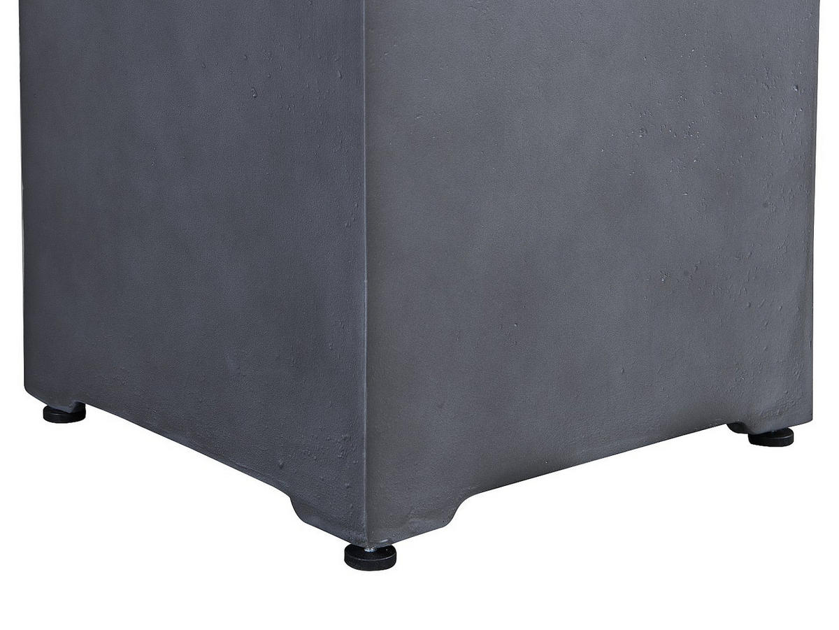 FEUERSCHALE - 41cm x 41cm - Kunststein - anthrazitgrau - SEROZA - Anthrazit, Stein (41/62.6/41cm) - Vente-Unique