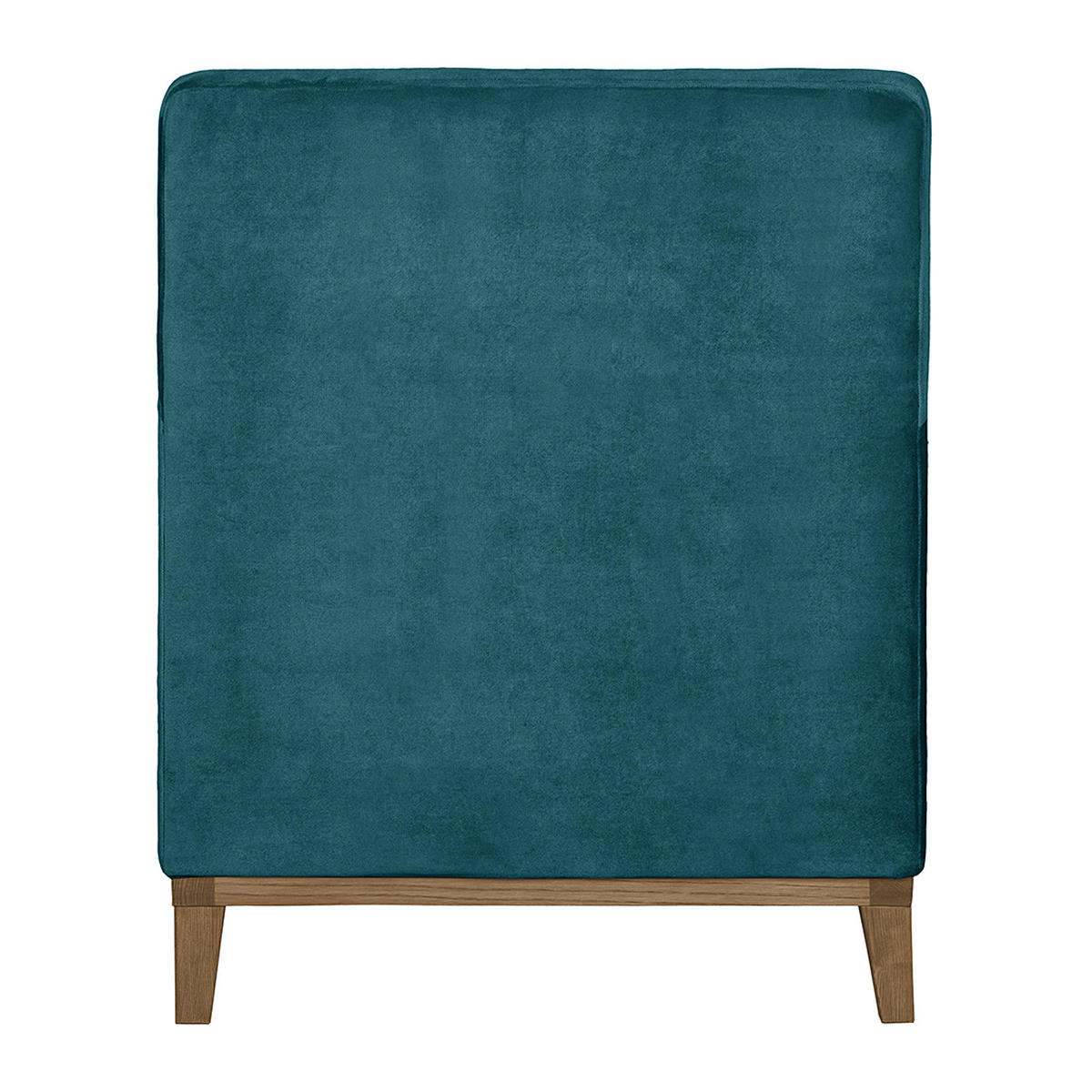 SESSEL - Nussbaumfarben/Petrol, Holz/Textil (70/84/88cm) - home24