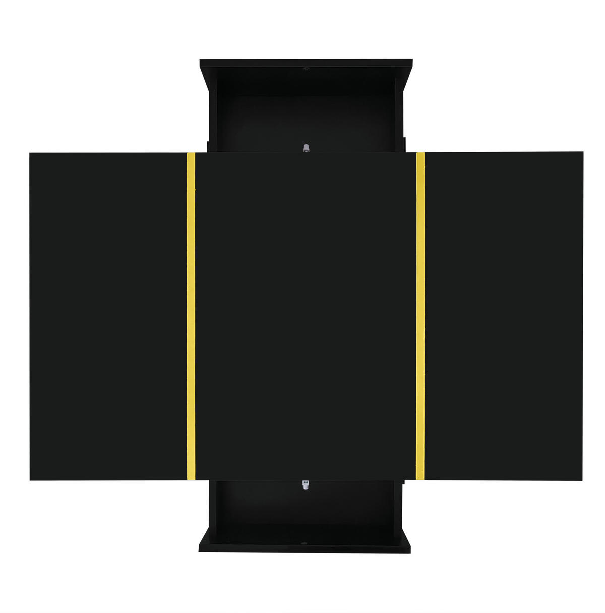 COUCHTISCH 100/60/41.5 cm schwarz aus MDF mit Hochglanz und 2 Schubladen - Schwarz, Holzwerkstoff (100/60/41.5cm) - OKMYHOME