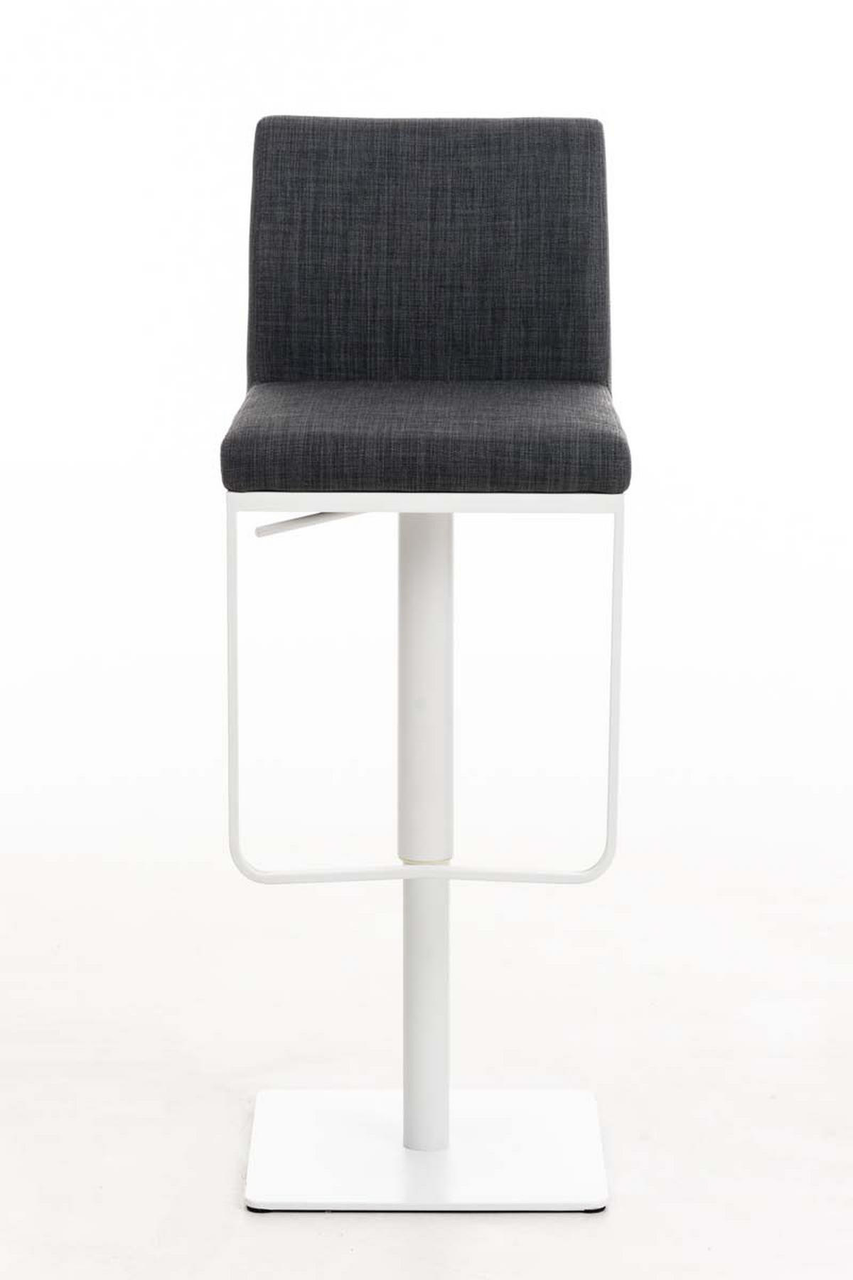 BARHOCKER Stoff Dunkelgrau - Dunkelgrau/Weiß, Textil/Metall (42/86/44cm) - CLP