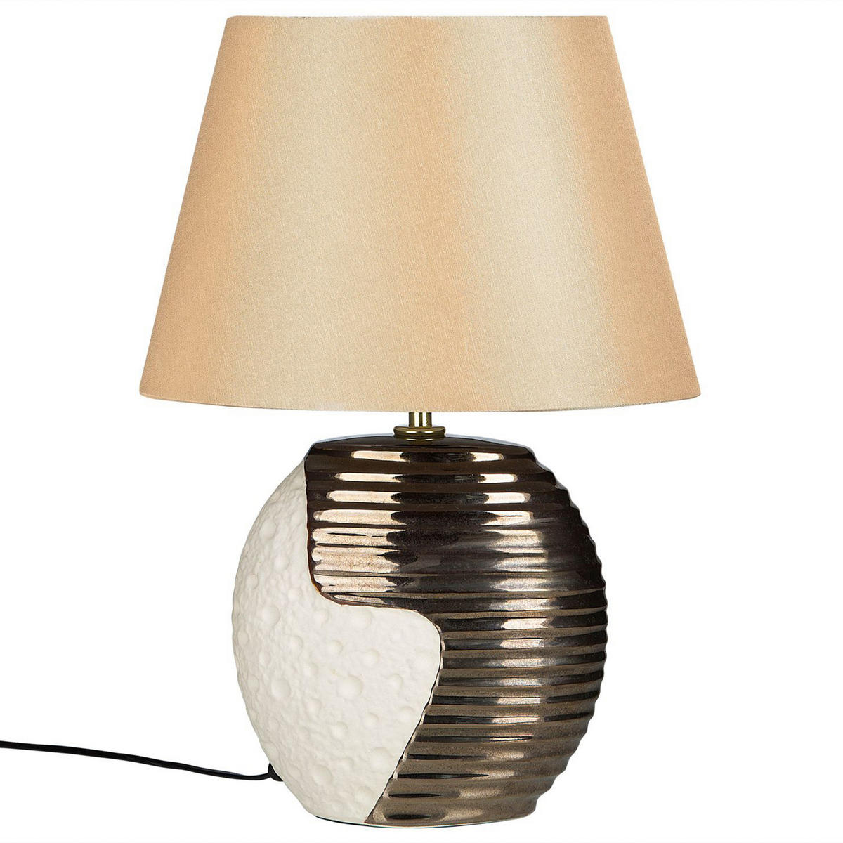 TISCHLAMPE Esla 30/30/41 cm - Messingfarben, Keramik (30/30/41cm) - Beliani