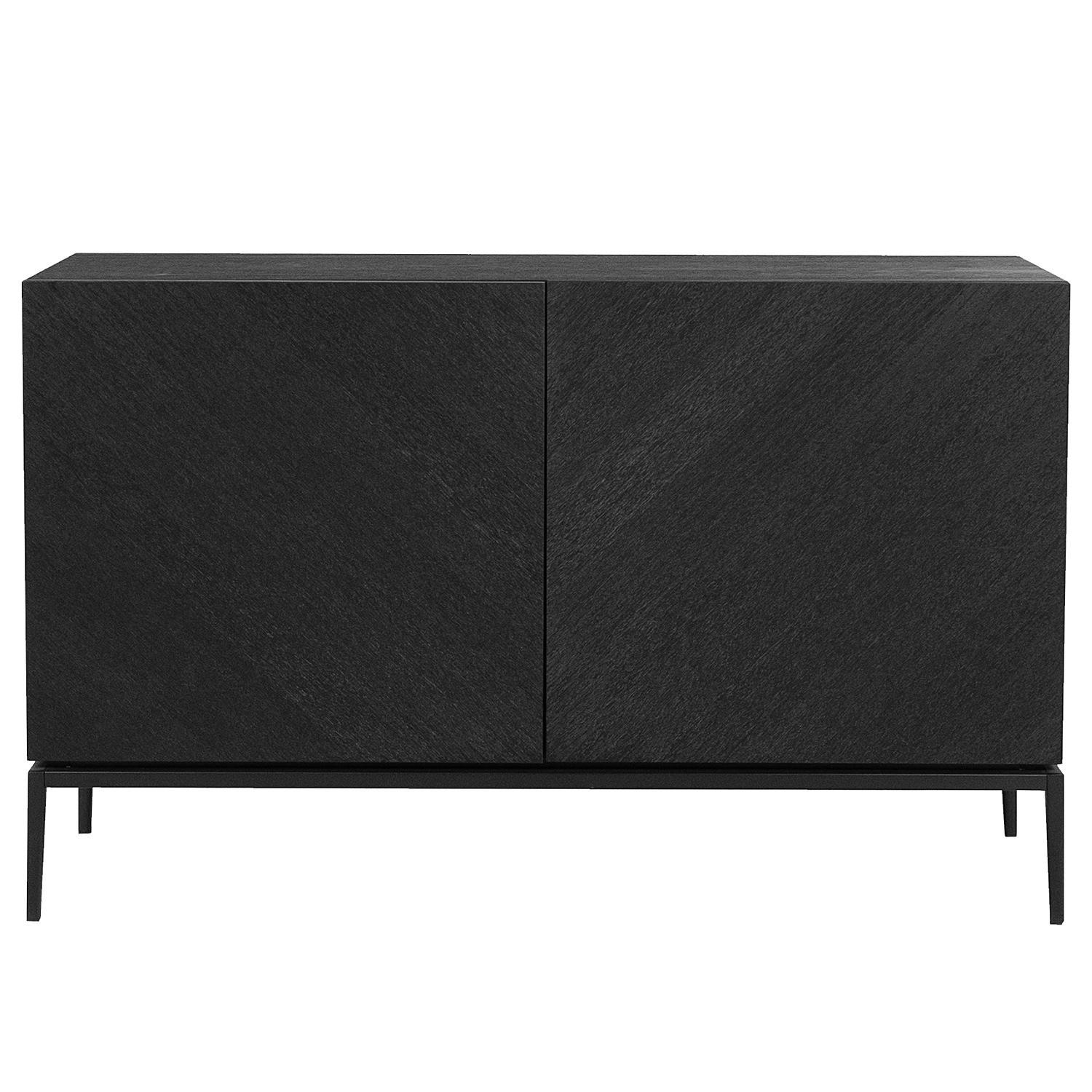 SIDEBOARD - 120 cm - Schwarz, Holzwerkstoff (120/75/40cm) - home24