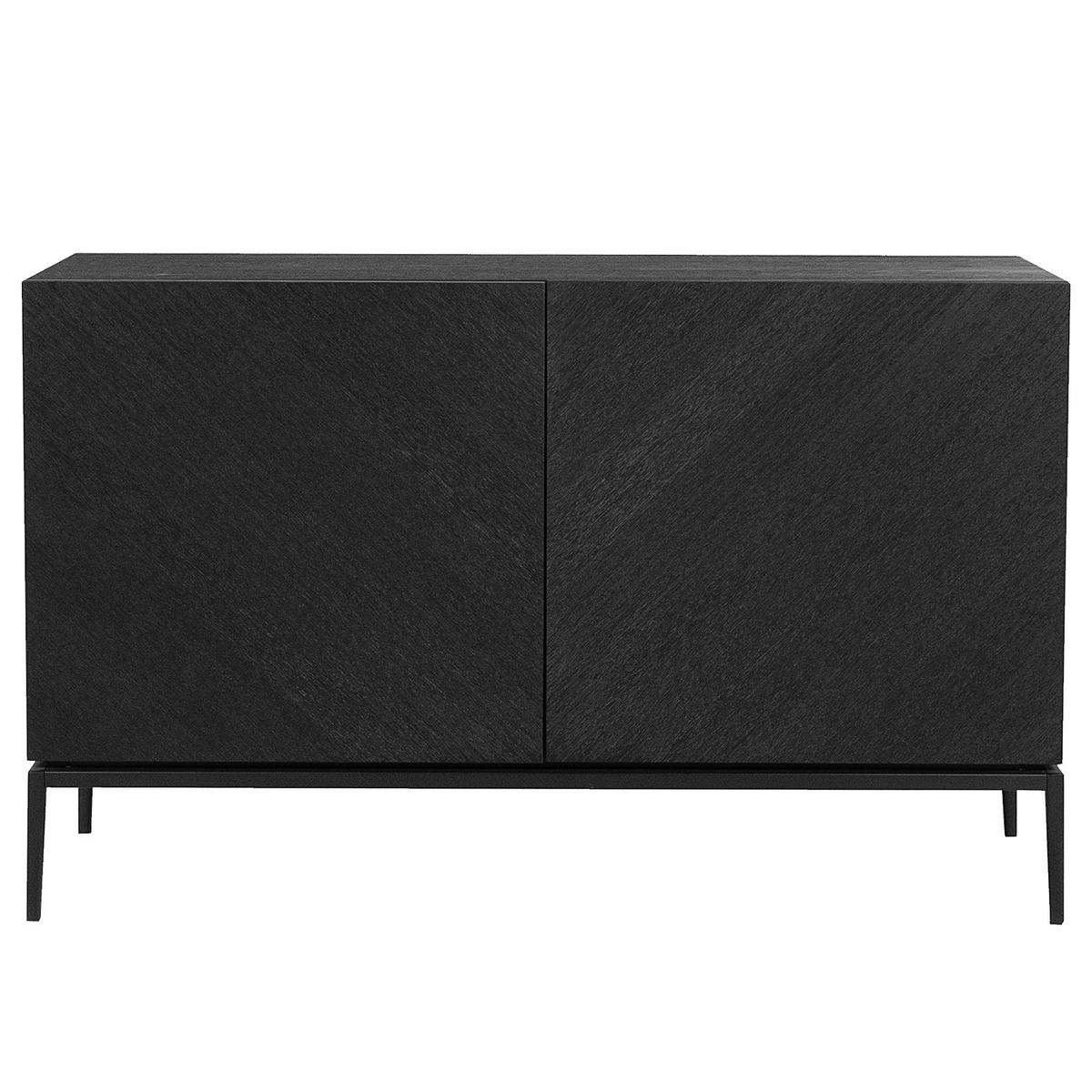 SIDEBOARD - 120 cm - Schwarz, Holzwerkstoff (120/75/40cm) - home24