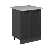 KÜCHENUNTERSCHRANK R-Line Anthrazit Landhaus 60 cm AP Marmor - Anthrazit, Holzwerkstoff (60/81.6/46cm) - Vicco
